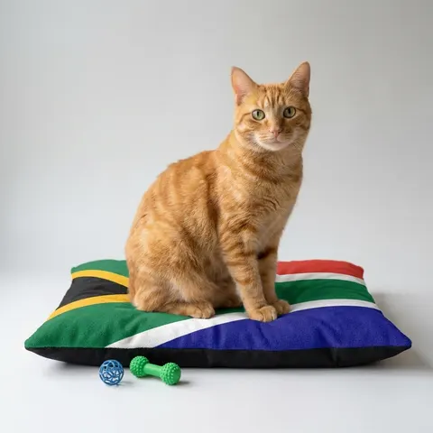 South Africa Rainbow Y Pattern Pet Bed
