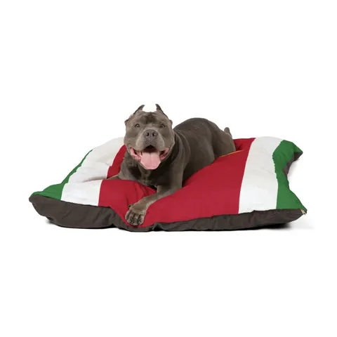 Suriname Red Green White Star Pet Bed — other view