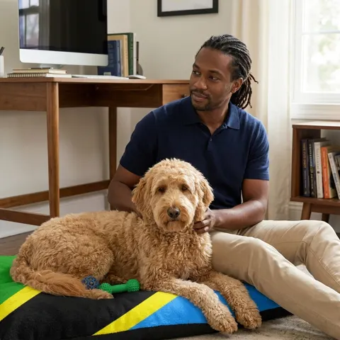 Tanzania Diagonal Bands Pet Bed