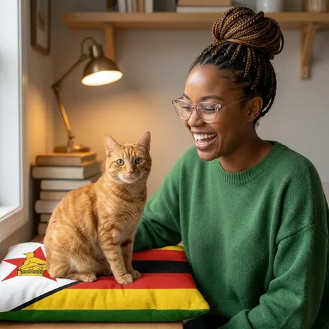 Zimbabwe Stripes & Triangle Pet Bed