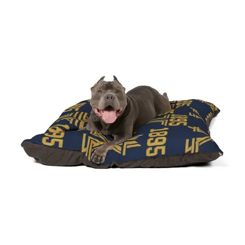 Fort Valley State 1895 Blue & Gold Pet Bed — other view