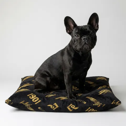 Grambling 1901 Black & Gold Edge Pet Bed