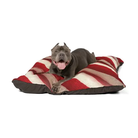 Holiday Candy Cane Twist Pet Bed — other view