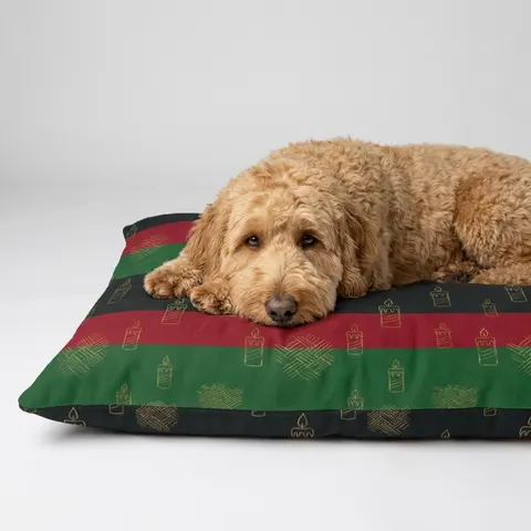 Holiday Kwanzaa Karamu Colors Pet Bed