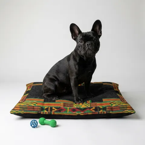 Holiday Kwanzaa Kente Border Pet Bed