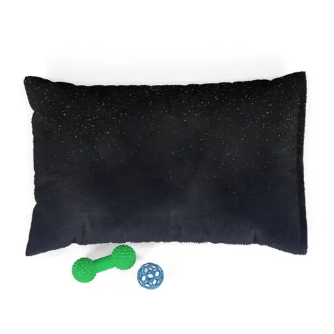 New Year Midnight Sparkle Gradient Pet Bed — front view