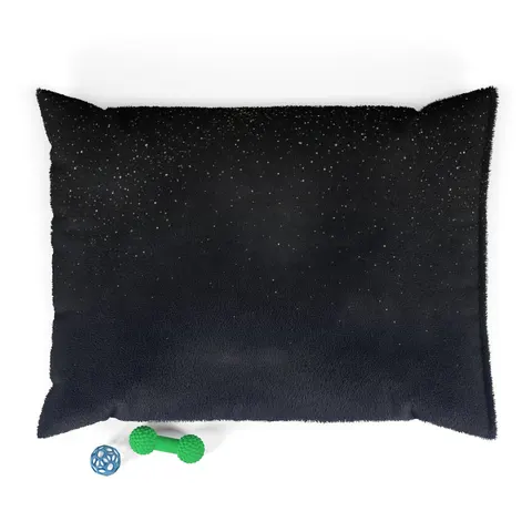 New Year Midnight Sparkle Gradient Pet Bed — front view