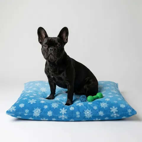 Holiday Snowflake All-Over Pet Bed