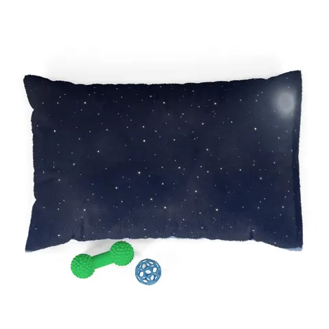 Holiday Starry Winter Night Pet Bed — front view