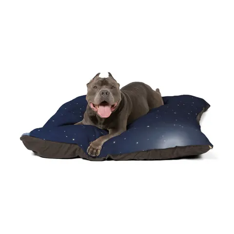 Holiday Starry Winter Night Pet Bed — other view