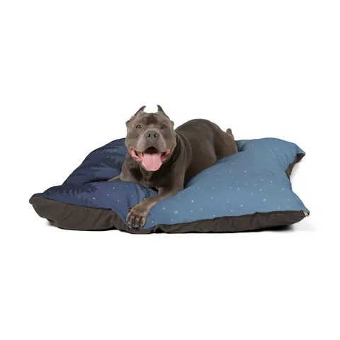 Winter Pine Tree Silhouettes Pet Bed — other view
