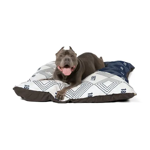Jackson State 1877 Blue & White Split Pet Bed — other view