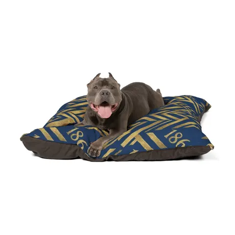 Lincoln (MO) 1866 Blue & Gold Pet Bed — other view