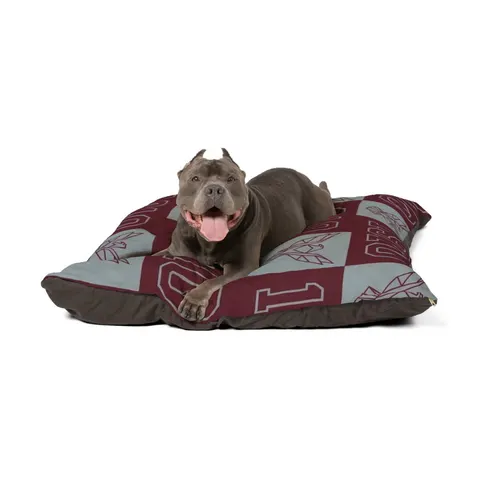 NC Central 1910 Maroon & Grey Pet Bed — other view