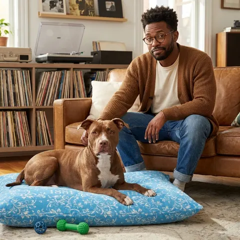 Spelman 1881 Sky Blue Elegance Pet Bed
