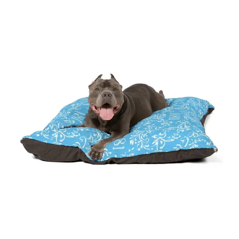 Spelman 1881 Sky Blue Elegance Pet Bed — other view