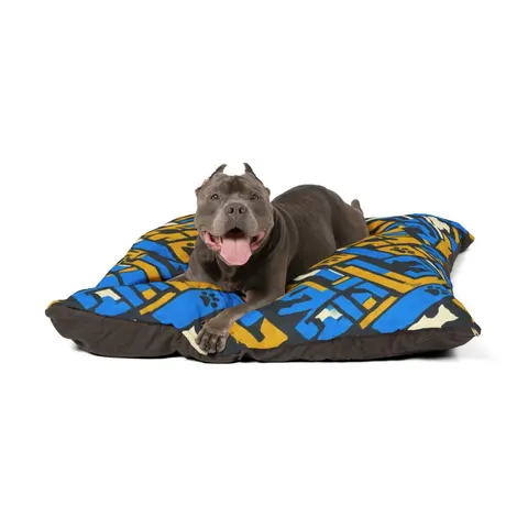 Streetwear Black/White Stencil Pet Bed — other view