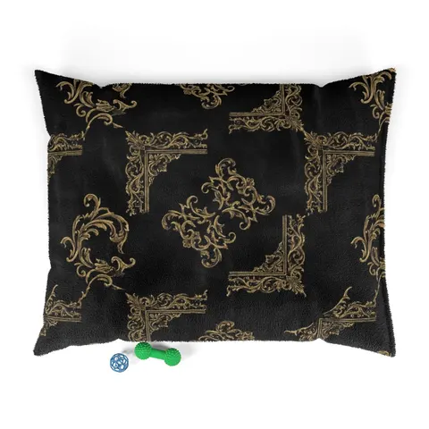 Trap Renaissance Gold Frame Pet Bed — front view