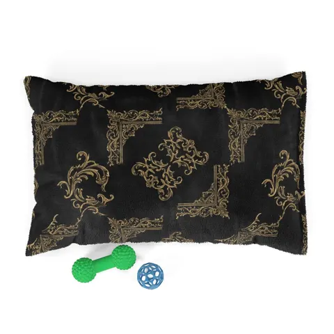 Trap Renaissance Gold Frame Pet Bed — front view