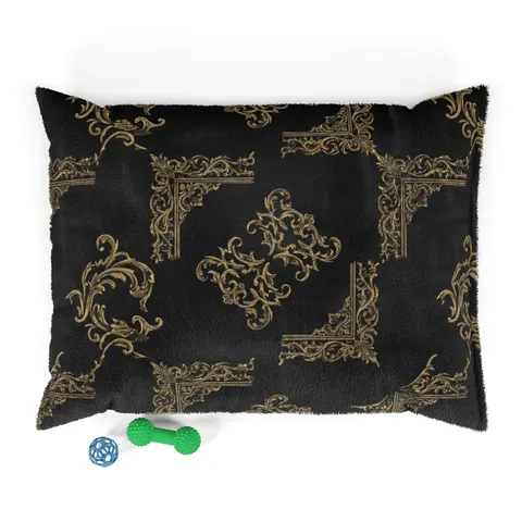 Trap Renaissance Gold Frame Pet Bed — front view