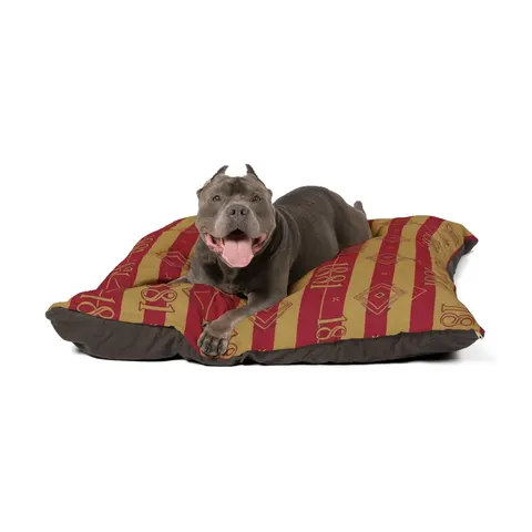 Tuskegee 1881 Crimson & Old Gold Pet Bed — other view