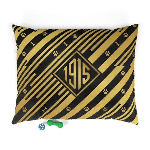 Xavier 1915 Gold & Black Pet Bed — front view