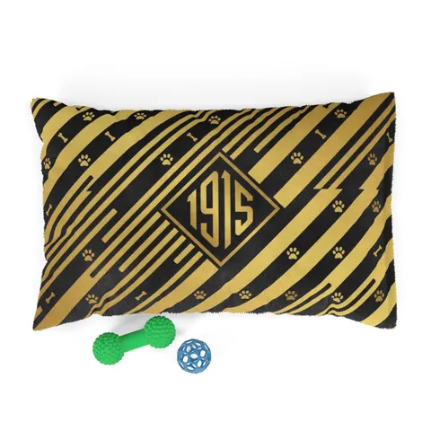 Xavier 1915 Gold & Black Pet Bed — front view