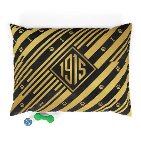 Xavier 1915 Gold & Black Pet Bed — front view