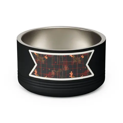 Atlanta Zone 6 Neon Pet Bowl — back view