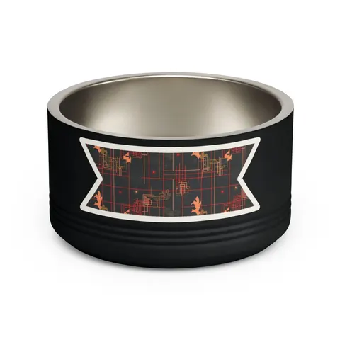 Atlanta Zone 6 Neon Pet Bowl — front view