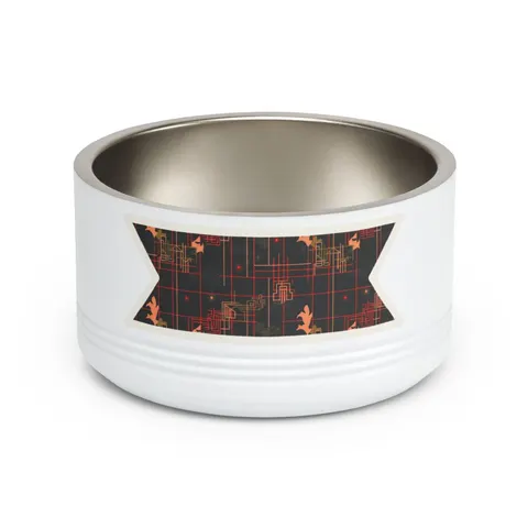 Atlanta Zone 6 Neon Pet Bowl — front view