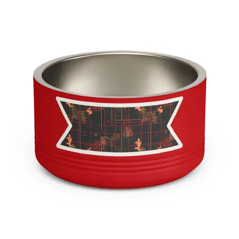 Atlanta Zone 6 Neon Pet Bowl — front view