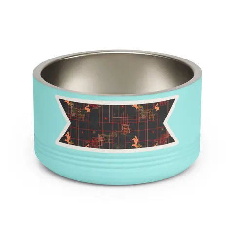 Atlanta Zone 6 Neon Pet Bowl — front view