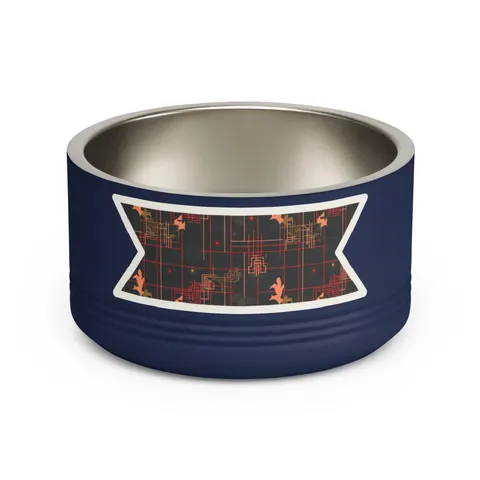 Atlanta Zone 6 Neon Pet Bowl — front view
