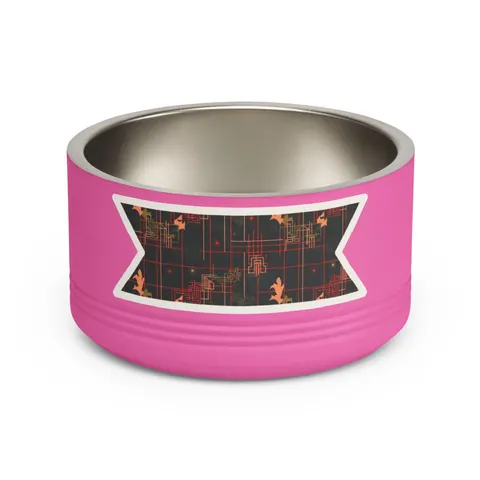 Atlanta Zone 6 Neon Pet Bowl — front view