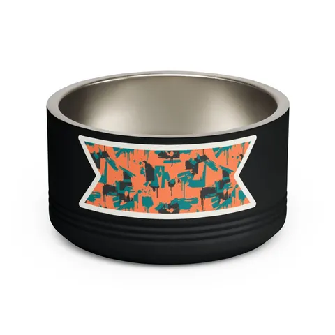 Atlanta Old Fourth Ward Murals Pet Bowl — front view