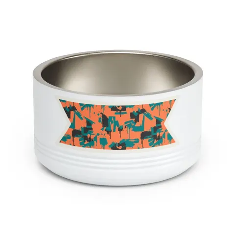 Atlanta Old Fourth Ward Murals Pet Bowl — front view