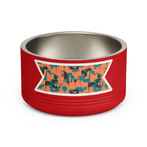 Atlanta Old Fourth Ward Murals Pet Bowl — front view