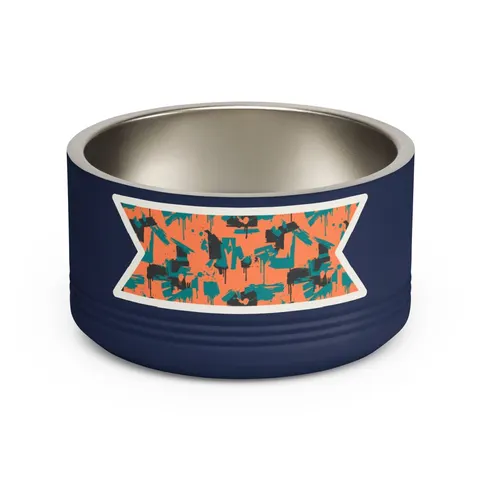 Atlanta Old Fourth Ward Murals Pet Bowl — front view