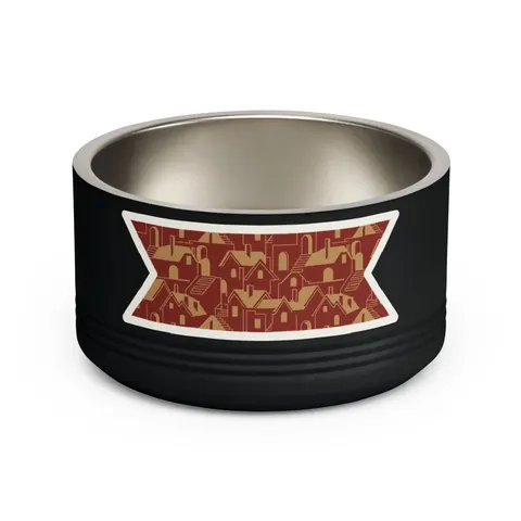 Brooklyn Bed-Stuy Blocks Pet Bowl — front view