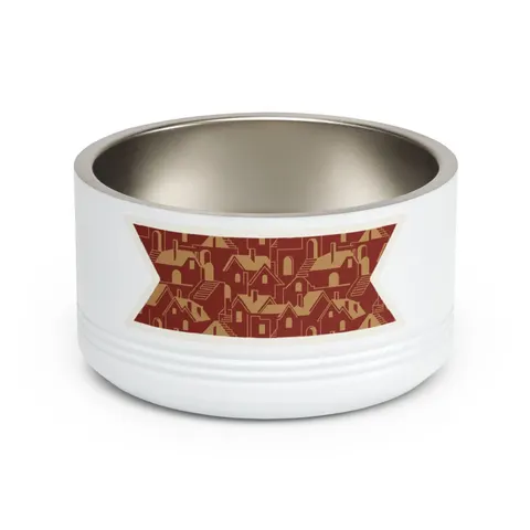 Brooklyn Bed-Stuy Blocks Pet Bowl — front view