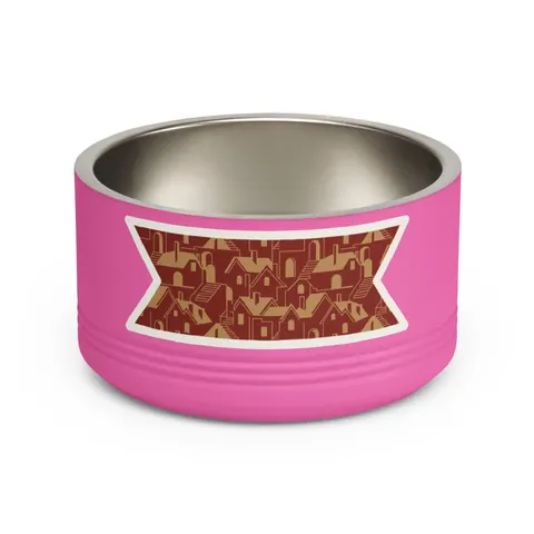 Brooklyn Bed-Stuy Blocks Pet Bowl — front view