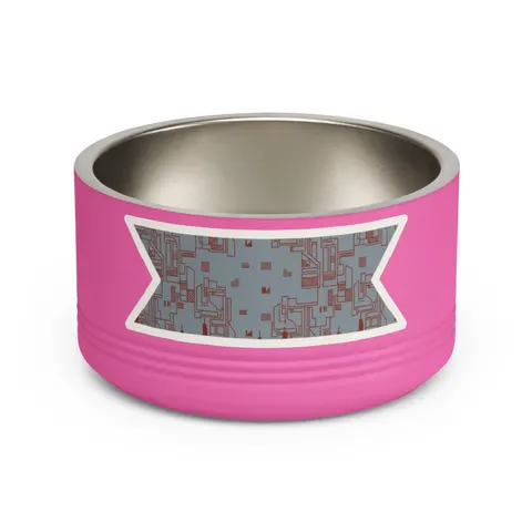 Chicago South Side Blocks Pet Bowl — front view