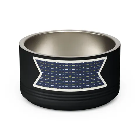 Inglewood Runway Lights Pet Bowl — back view