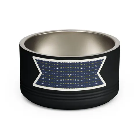 Inglewood Runway Lights Pet Bowl — front view