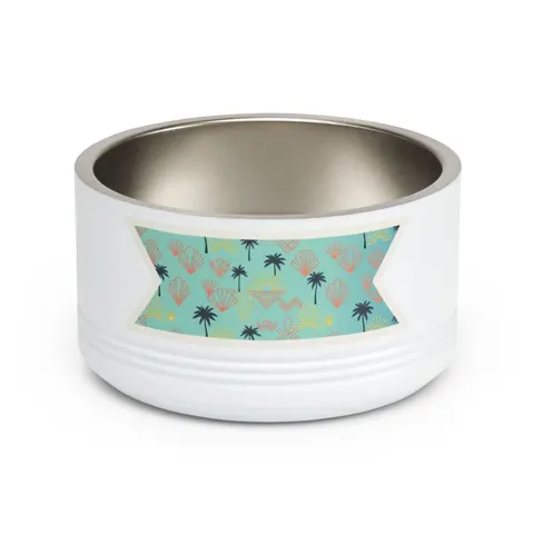 Miami Overtown Pastel Nights Pet Bowl — front view