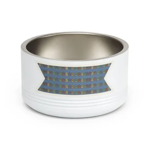 New Orleans 7th Ward Shotgun Houses Pet Bowl — front view