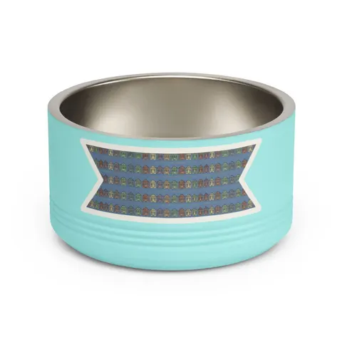 New Orleans 7th Ward Shotgun Houses Pet Bowl — front view