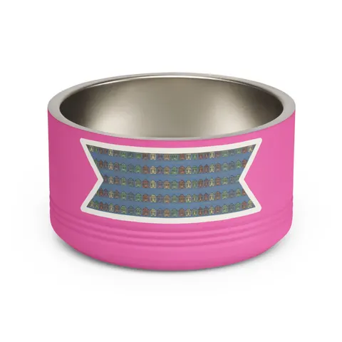 New Orleans 7th Ward Shotgun Houses Pet Bowl — front view