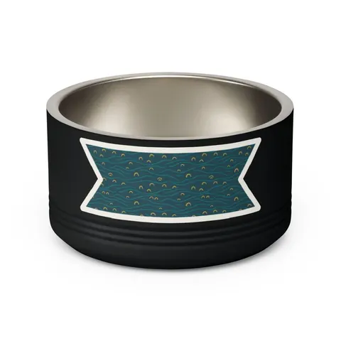 Oakland Lake Merritt Reflections Pet Bowl — back view
